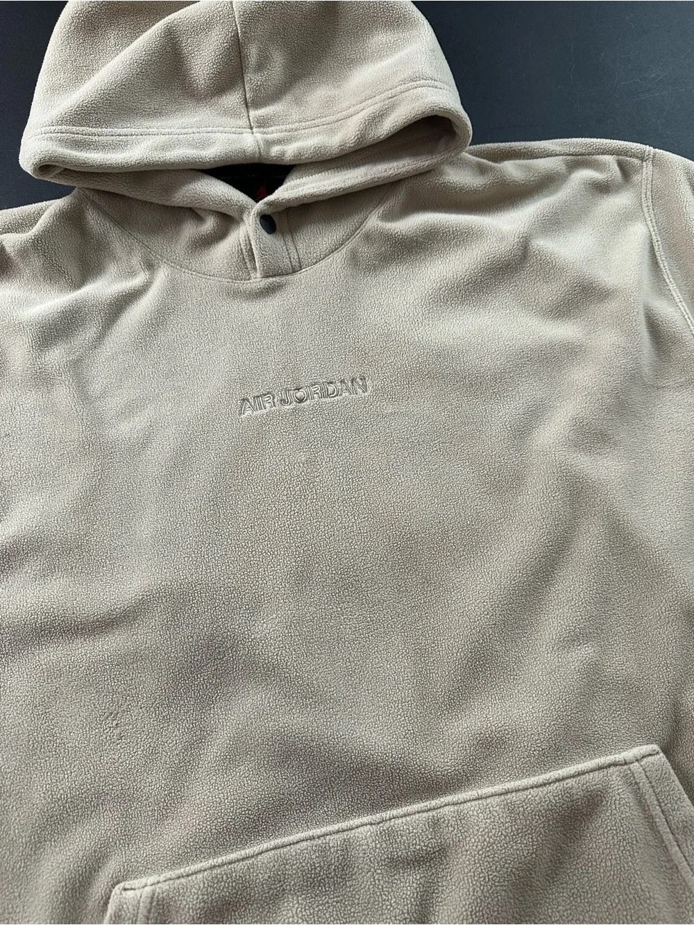 Nike Air Jordan beige Fleece Hoodie (Has Some Spots)